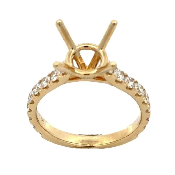 Shared Prong Cathedral Setting Classic Creations In Diamonds & Gold Venice, FL
