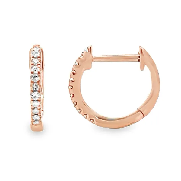 DOOR BUSTER SPECIAL 14K Diamond Huggie Earrings Classic Creations In Diamonds & Gold Venice, FL