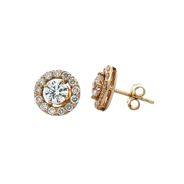 1.75ct. TW Diamond Halo Studs Lab Grown Image 2 Classic Creations In Diamonds & Gold Venice, FL