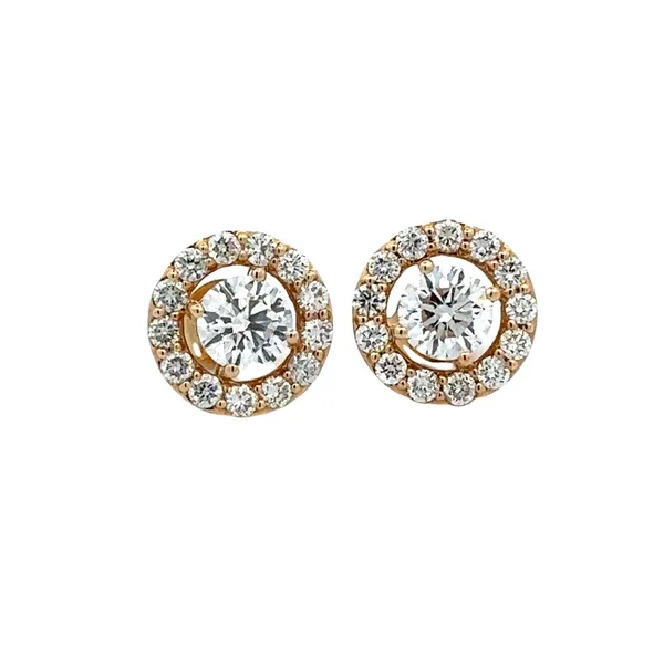1.75ct. TW Diamond Halo Studs Lab Grown Classic Creations In Diamonds & Gold Venice, FL