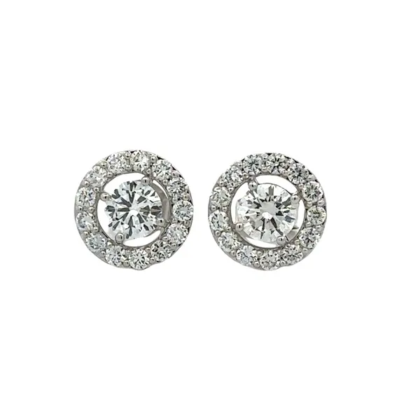 1.69ct. TW Diamond Halo Studs Lab Grown Classic Creations In Diamonds & Gold Venice, FL
