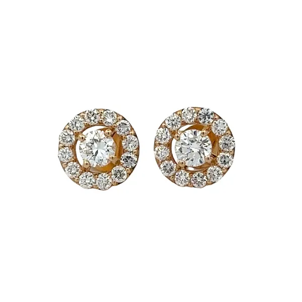 1.21ct. TW Diamond Halo Studs Lab Grown Classic Creations In Diamonds & Gold Venice, FL