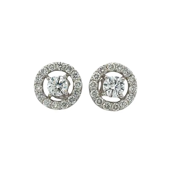 1.54ct. TW Diamond Halo Studs Lab Grown Classic Creations In Diamonds & Gold Venice, FL