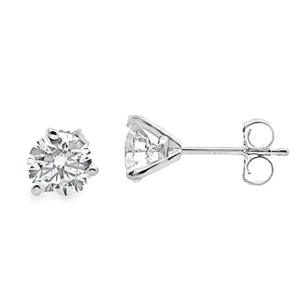 1.50ct TW Lab Grown Diamond Stud Earrings 14K White Gold Martini Settings FG VS1 VS2 DSUSA Report LG579684 Image 3 Classic Creations In Diamonds & Gold Venice, FL