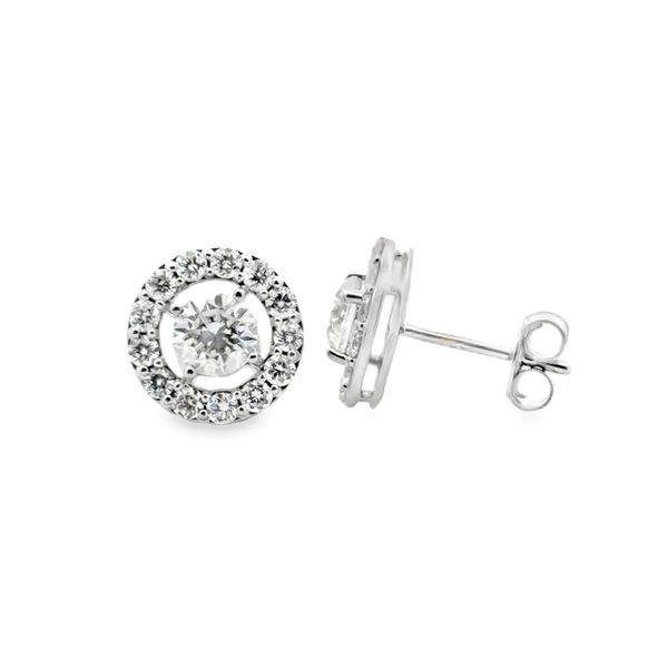 Diamond Lab Grown Earrings Image 2 Classic Creations In Diamonds & Gold Venice, FL