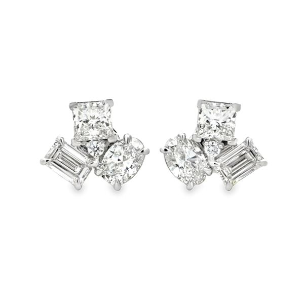 Diamond Lab Grown Earrings Image 2 Classic Creations In Diamonds & Gold Venice, FL