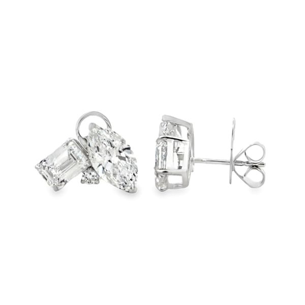 Diamond Lab Grown Earrings Image 2 Classic Creations In Diamonds & Gold Venice, FL