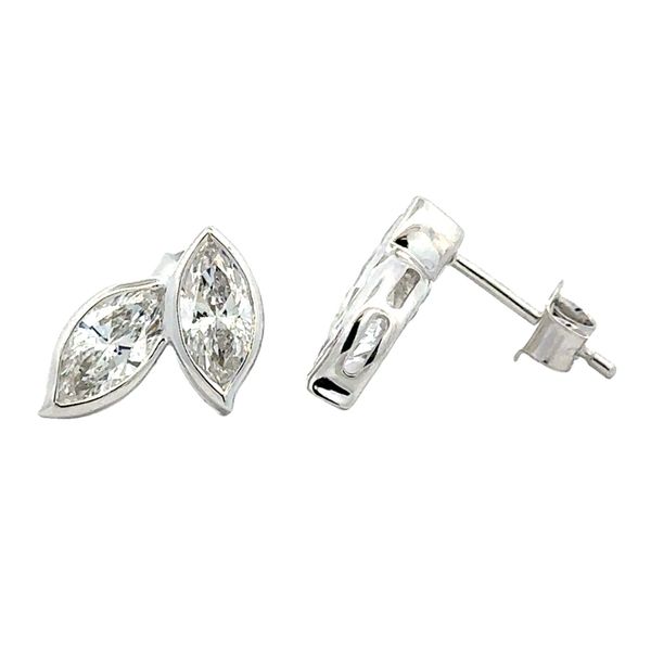 Diamond Lab Grown Earrings Image 2 Classic Creations In Diamonds & Gold Venice, FL