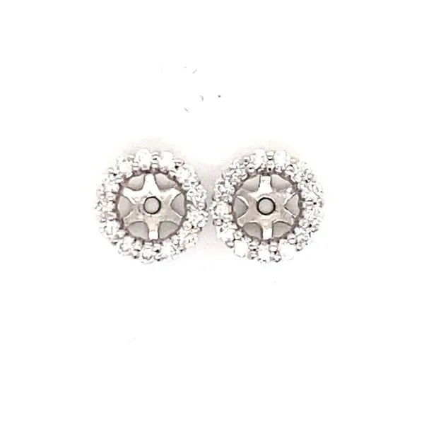 14K Diamond Earring Jackets Classic Creations In Diamonds & Gold Venice, FL