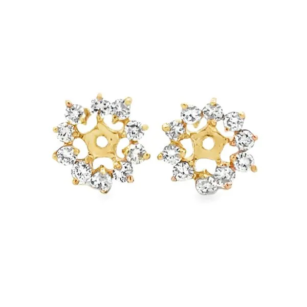 3/4ct. TW Diamond Cluster Earring Jackets Classic Creations In Diamonds & Gold Venice, FL