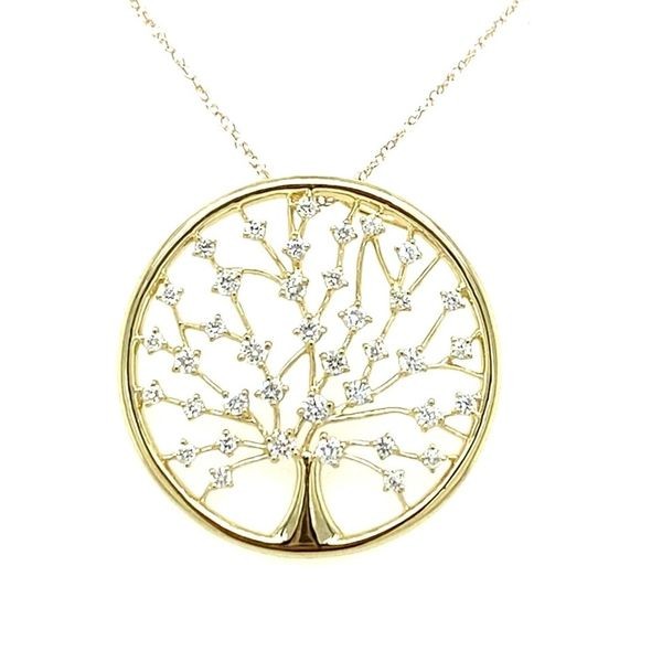14K Diamond Tree of Life Pendant Classic Creations In Diamonds & Gold Venice, FL