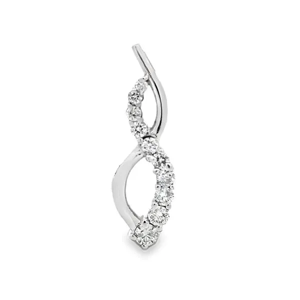 .50ct. TW Diamond Crossover Twist Pendant Classic Creations In Diamonds & Gold Venice, FL
