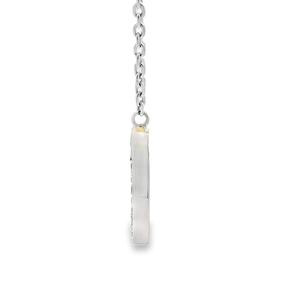 Lab Grown Diamond Horseshoe Necklace 1.00 CTW 14K White Gold Image 3 Classic Creations In Diamonds & Gold Venice, FL