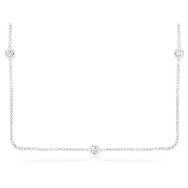 .16ct. TW Diamond Station Necklace Classic Creations In Diamonds & Gold Venice, FL