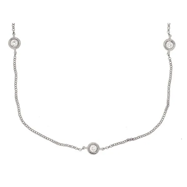 .30ct. TW Diamond Station Necklace Classic Creations In Diamonds & Gold Venice, FL