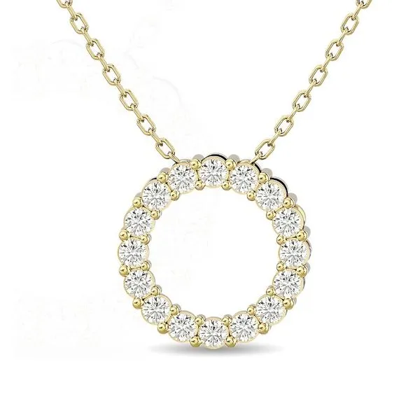YG Circle of Life Pendant Classic Creations In Diamonds & Gold Venice, FL