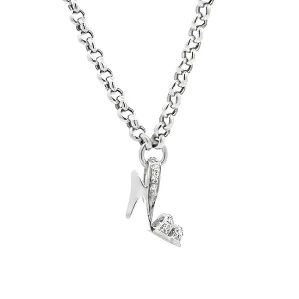 Diamond High Heel Shoe Anklet Classic Creations In Diamonds & Gold Venice, FL