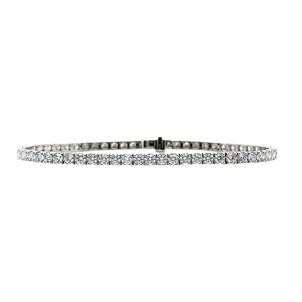 Lab Grown 14K White Gold Diamond Line Bracelet 5.00 CTW Classic Creations In Diamonds & Gold Venice, FL