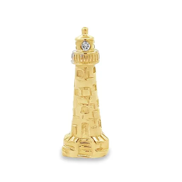 14KY Diamond Lighthouse Brooch Classic Creations In Diamonds & Gold Venice, FL