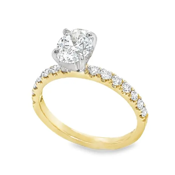 1.0ct. Oval Diamond Engagement Ring Classic Creations In Diamonds & Gold Venice, FL