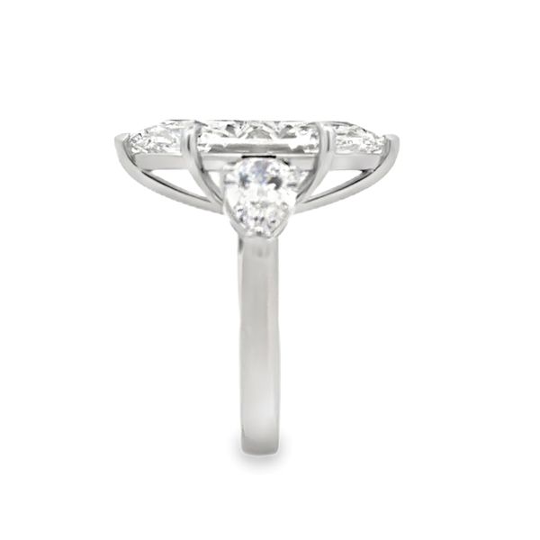 14K White Gold IGI Lab Grown Diamond Three Stone Ring Marquise Pear And Round | 10.53 CT Image 2 Classic Creations In Diamonds & Gold Venice, FL