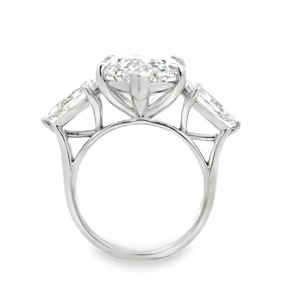 14K White Gold IGI Lab Grown Diamond Three Stone Ring Marquise Pear And Round | 10.53 CT Image 3 Classic Creations In Diamonds & Gold Venice, FL