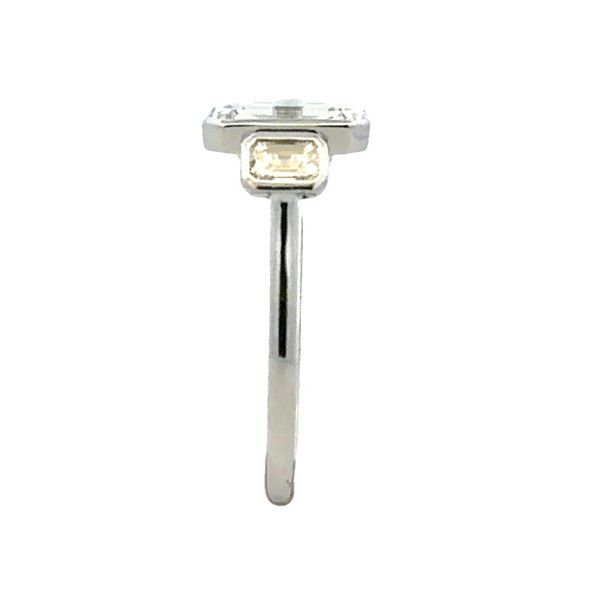 14K White Gold IGI Lab Grown Emerald Cut Diamond Three Stone 3.0Ct. Engagement Ring Image 4 Classic Creations In Diamonds & Gold Venice, FL
