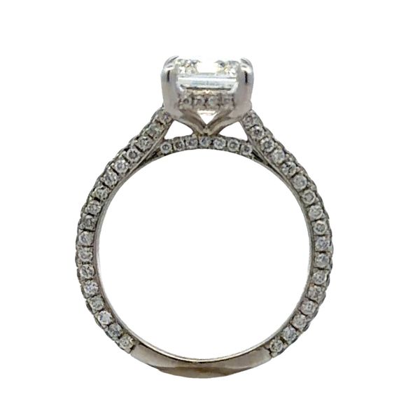 Lab Grown Emerald Cut Diamond Engagement Ring | 3.46 CTW | 14K White Gold | IGI Certified Image 3 Classic Creations In Diamonds & Gold Venice, FL
