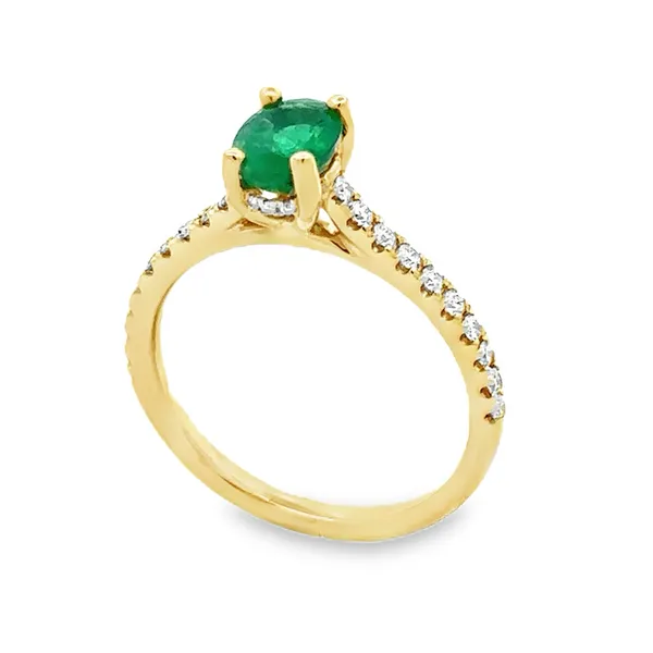Colombian Emerald Oval Diamond Cathedral Shan Image 3 Classic Creations In Diamonds & Gold Venice, FL