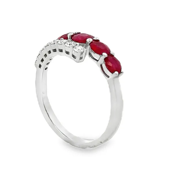 14KW Ruby & Diamond Bypass Ring Image 4 Classic Creations In Diamonds & Gold Venice, FL