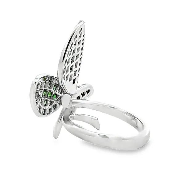 18K White Gold Tsavorite & Diamond Butterfly Image 2 Classic Creations In Diamonds & Gold Venice, FL