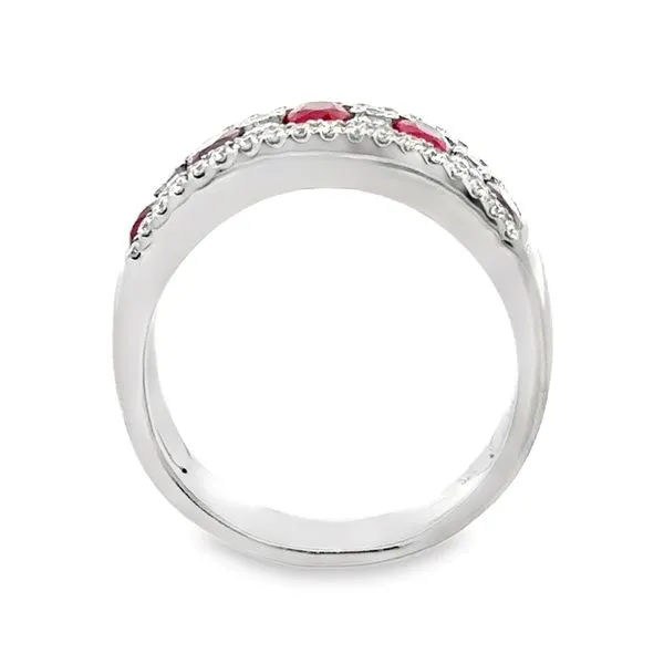 14KW Ruby & Diamond Band Image 3 Classic Creations In Diamonds & Gold Venice, FL