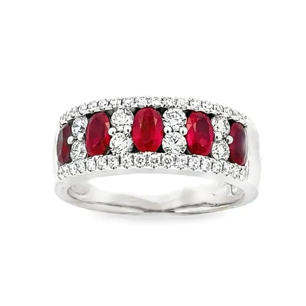 14KW Ruby & Diamond Band Classic Creations In Diamonds & Gold Venice, FL