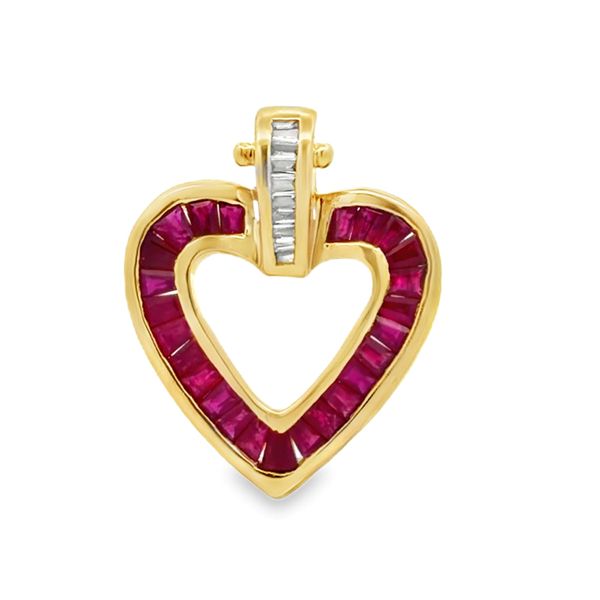 Colored Stone Pendant Classic Creations In Diamonds & Gold Venice, FL