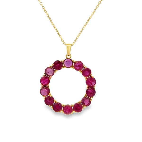 Colored Stone Pendant Classic Creations In Diamonds & Gold Venice, FL