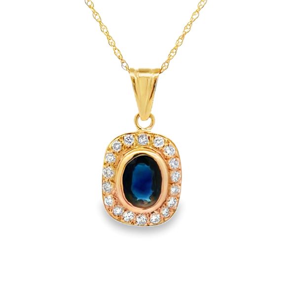 Colored Stone Pendant Classic Creations In Diamonds & Gold Venice, FL