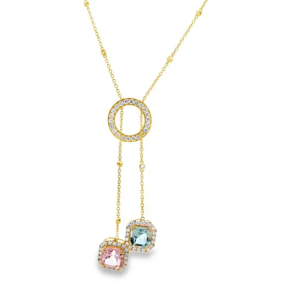 Colored Stone Necklace Classic Creations In Diamonds & Gold Venice, FL