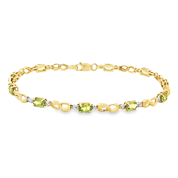 14K Yellow Gold Peridot Bracelet Classic Creations In Diamonds & Gold Venice, FL
