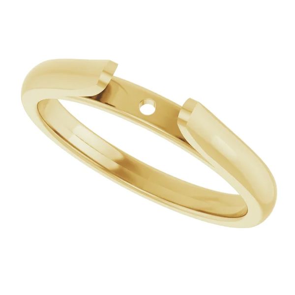 14K Yellow Gold Cathedral Solitaire Engagement Ring Mounting | 2.6mm Shank Image 3 Classic Creations In Diamonds & Gold Venice, FL