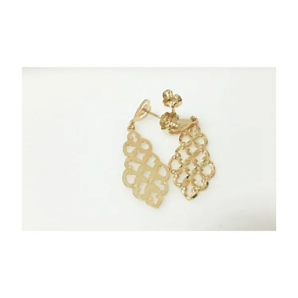 14K Yellow Gold Dangle Earrings Classic Creations In Diamonds & Gold Venice, FL