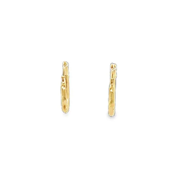 14K Yellow Gold Texture-Twist Hoop Earrings Classic Creations In Diamonds & Gold Venice, FL
