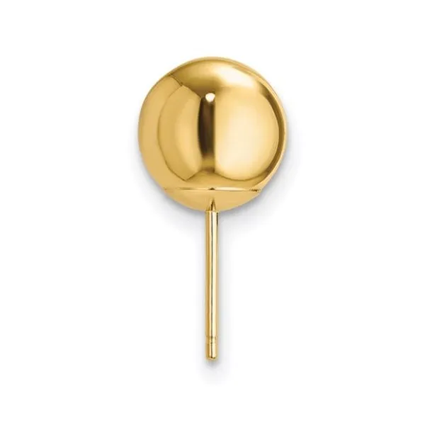 14K Yellow Gold 8mm Ball Post Earring Mounting Classic Creations In Diamonds & Gold Venice, FL