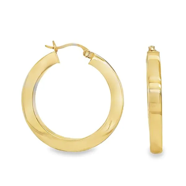 14K Yellow Gold Hoop Earrings 2.7 DWT. Classic Creations In Diamonds & Gold Venice, FL