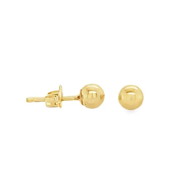 14K Yellow Gold 4mm Ball Stud Earrings | 0.20 DWT Classic Creations In Diamonds & Gold Venice, FL