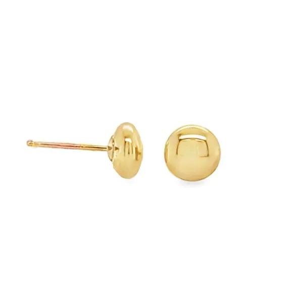14K Yellow Gold 5mm Knob Ball Stud Earrings | 0.20 DWT Classic Creations In Diamonds & Gold Venice, FL