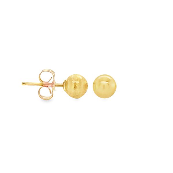 14K Yellow Gold 5mm Ball Post Earrings | 0.3 DWT Classic Creations In Diamonds & Gold Venice, FL