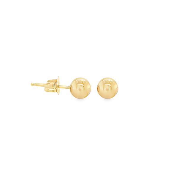 14K Yellow Gold 5mm Ball Stud Earrings | 0.3 DWT Classic Creations In Diamonds & Gold Venice, FL