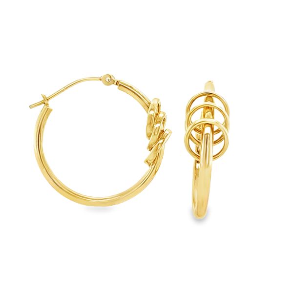 14K Yellow Gold 1.75mm x 20mm Twisted Cable Hoop Earrings | 0.7 DWT Classic Creations In Diamonds & Gold Venice, FL