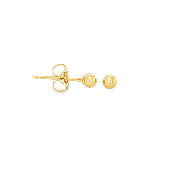 14K Yellow Gold 3mm Ball Stud Earrings | 0.2 DWT Classic Creations In Diamonds & Gold Venice, FL