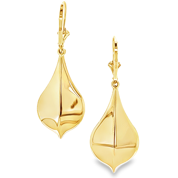 14K Yellow Gold Water Drop Earrings | 1.7 DWT Classic Creations In Diamonds & Gold Venice, FL